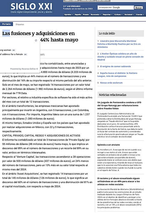 Fusiones y adquisiciones en Mxico caen 44% hasta mayo; industria de software lidera transacciones